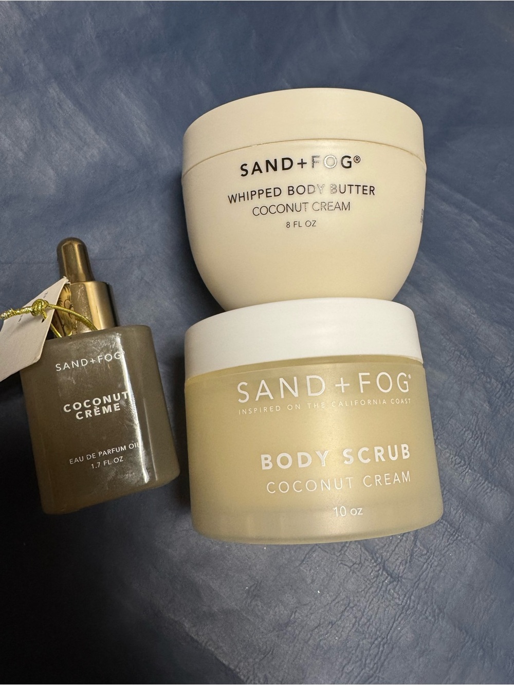 SAND+FOG Coconut Cream Body Scrub & Whipped Body Butter - Cream